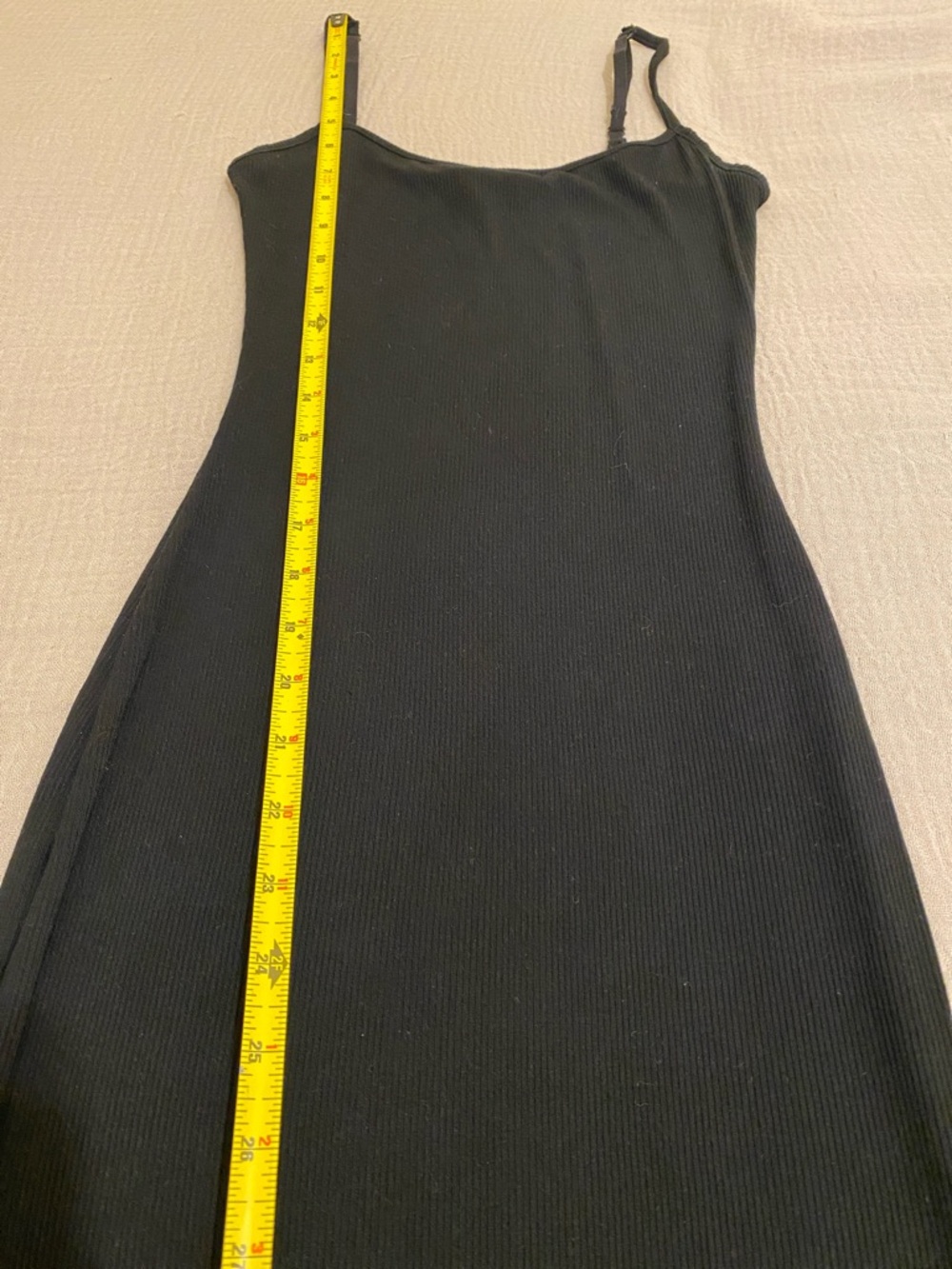 SKIMS LONG SLIP DRESS Black Spaghetti-Strap Maxi Gown. Size M - Picture 10 of 13